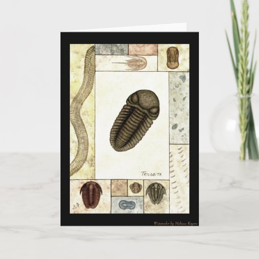 Art Print Grußkarte - Trilobita Karte (Vorderseite)