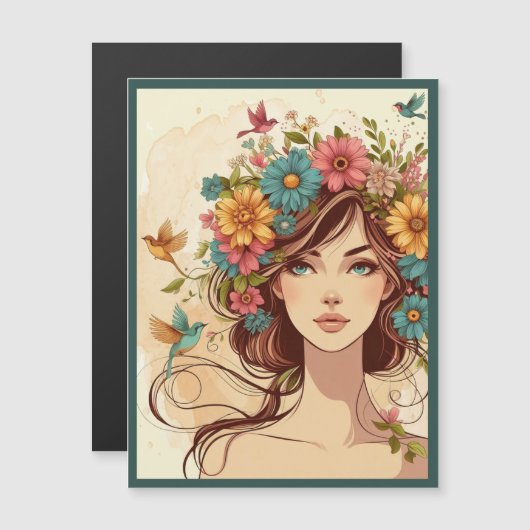 Art Print Magnet Card Summers End (Vorne/Hinten)