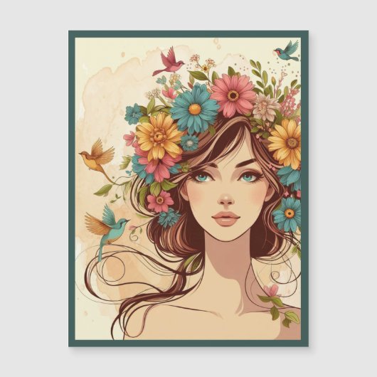 Art Print Magnet Card Summers End (Vorderseite)