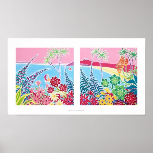 Art Print: Tresco, Isles of Scilly, Cornwall. Poster (Vorne)