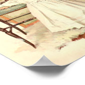 Art Print von Maud Humphrey Baby's First Step Poster (Ecke)