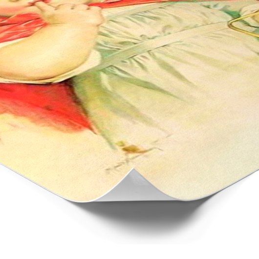 Art Print von Maud Humphrey Red Riding Hood Poster (Ecke)