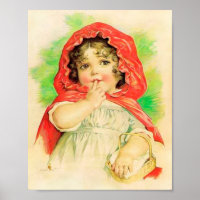 Art Print von Maud Humphrey Red Riding Hood