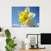 ART PRINTS Yellow Daffodic Blume Leinwand Kunstwer Poster (Heimbüro)