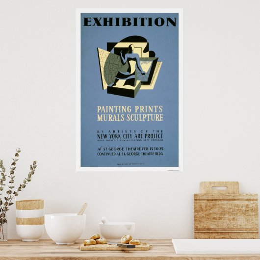 Art Project New York 1940 WPA Poster (Küche)