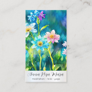 *~* Art QR Lotus Water Lily FlowersAP67 Visitenkarte