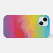 Art Rainbow-Farbverlauf iPhone 15 Hülle (Rückseite (Horizontal))
