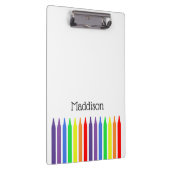 ART, Rainbow-Wachskürbis und Ihr Name Klemmbrett (Rechts)