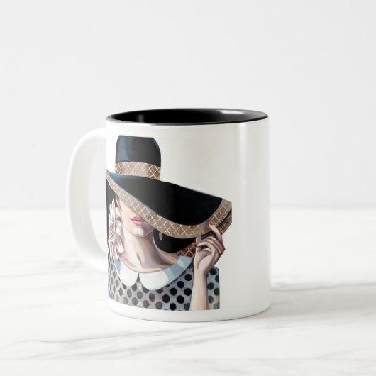 Art-Recht durch Trish Biddle Zweifarbige Tasse (Vorderseite Links)