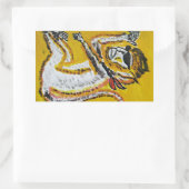 Art Rechteckiger Aufkleber (Tasche)