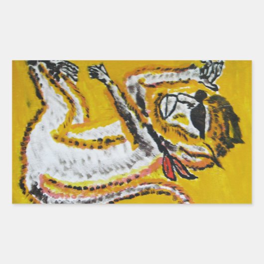 Art Rechteckiger Aufkleber (Vorderseite)