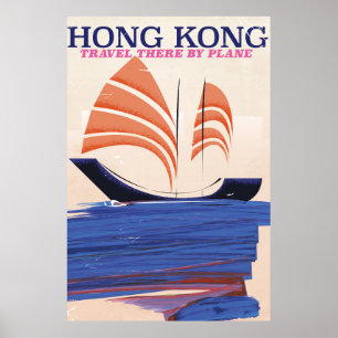 Art-Reisedruck Hongs Kong Vintager Poster
