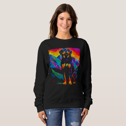 Art Rottweiler Dog Sweatshirt (Vorne ganz)