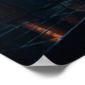 'Art Runner' Cyberpunk Poster (Ecke)