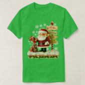 Art Santa and Rudolph Folk T-Shirt (Design vorne)