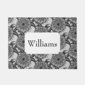 Art-Schildkröte-Muster | addieren Ihren Namen Fußmatte (Vorderseite)