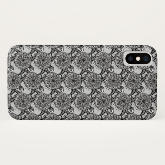 Art-Schildkröte-Muster Case-Mate iPhone Hülle (Rückseite (Horizontal))