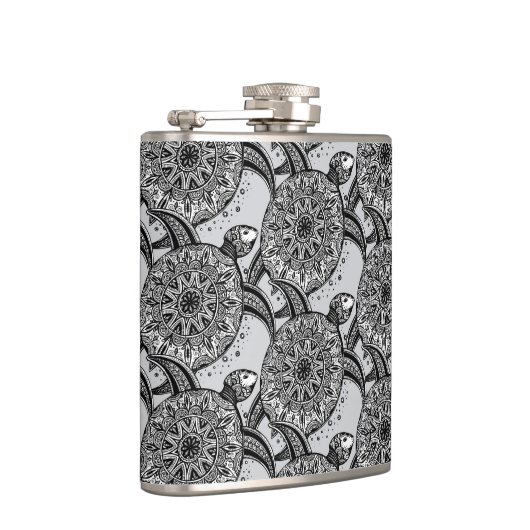 Art-Schildkröte-Muster Flachmann (Rechts)