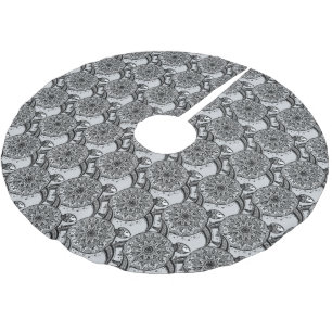 Art-Schildkröte-Muster Polyester Weihnachtsbaumdecke