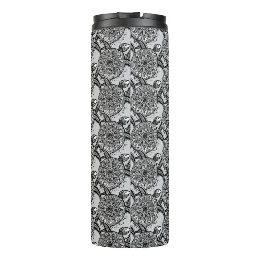 Art-Schildkröte-Muster Thermosbecher (Rückseite)