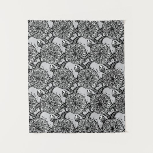 Art-Schildkröte-Muster Wandteppich (Vorderseite)