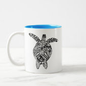 Art-Schildkröte Zweifarbige Tasse (Links)