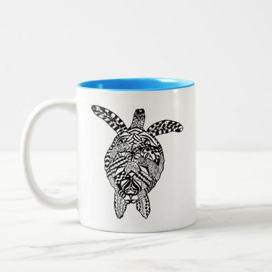 Art-Schildkröte Zweifarbige Tasse (Links)