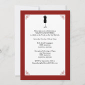 Art! Schläger Mitzvah Zeitschrift-Einladung Einladung (Rückseite)