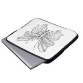 Art-Schmetterling 3 Laptopschutzhülle (Vorne Knopf)