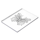 Art-Schmetterling 3 Notizblock (Linke Seite)