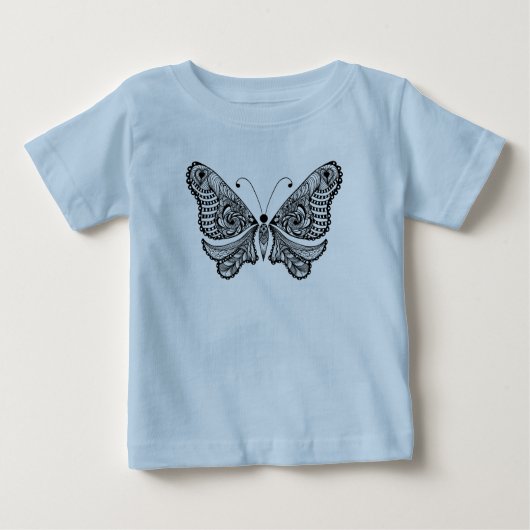Art-Schmetterling Baby T-shirt (Vorderseite)