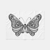 Art-Schmetterling Fleecedecke (Vorderseite (Horizontal))