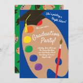 Art School Abschluss Malerei einer strahlenden Zuk Einladung (Vorne/Hinten)