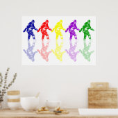 ART SCHOOL SQUATCH - farbiges Bigfoot-Logo Poster (Küche)