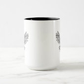 Art-schwarze Eule Tasse (Zentrum)