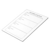 Art Show-Ausstellung Gästebuch Notizblock (angewinkelt)