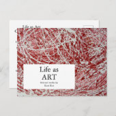 Art Show Invasion Abstrakt Art Postkarte (Vorne/Hinten)