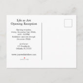 Art Show Invasion Abstrakt Art Postkarte (Rückseite)