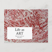 Art Show Invasion Abstrakt Art Postkarte (Vorderseite)