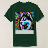 Art Siberian Husky T-Shirt Sleek Canine Couture 1 (Design vorne)