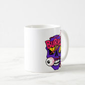 Art Skull mit Burnout Kaffeetasse (VorderseiteRechts)
