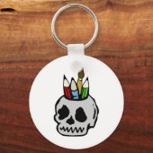 Art Skull Schlüsselanhänger (Vorderseite)