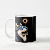Art Solar Eclipse Husky Hund Tragen Eclips Brille Kaffeetasse (Links)