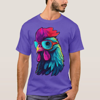 Art Sonnenbrille Hühnergeschenke Sonniges Huhn 3 T-Shirt