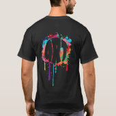 Art Splattered Paint School and Teachers T-Shirt (Rückseite)
