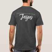 Art Sprichwort, Leben ist Kunst, Personalisiert T-Shirt (Rückseite)