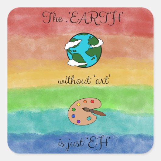 ‘Art’ Sticker set (Vorderseite)