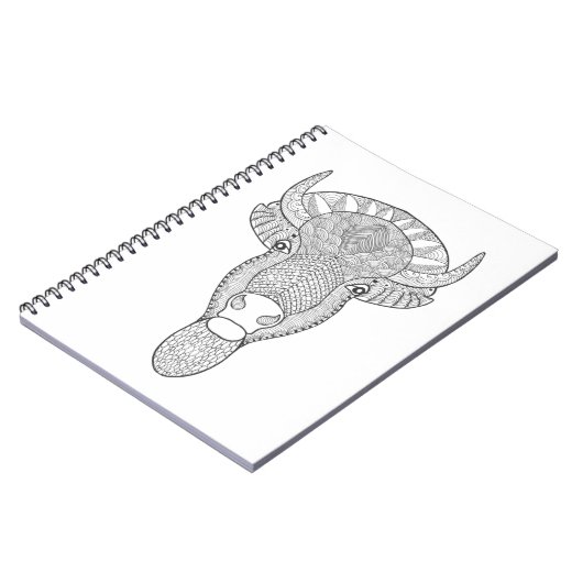 Art-Stier-Kopf Notizblock (Linke Seite)