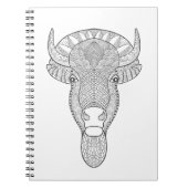 Art-Stier-Kopf Notizblock (Vorderseite)