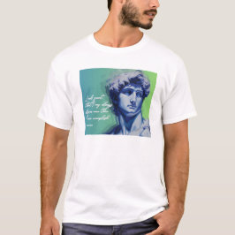 Art stirbt nie T-Shirt | David Skulptur